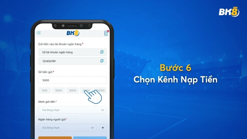 Hãy chọn kênh Nạp tiền BK8 phù hợp để tránh sai sót